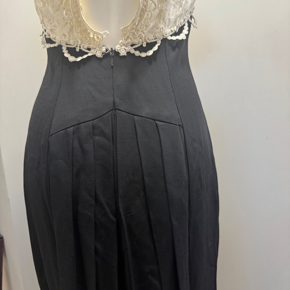 Vintage Scott McClintock Victorian Lace Formal Dress Size 6 (Missing 2 buttons) - Picture 9 of 13